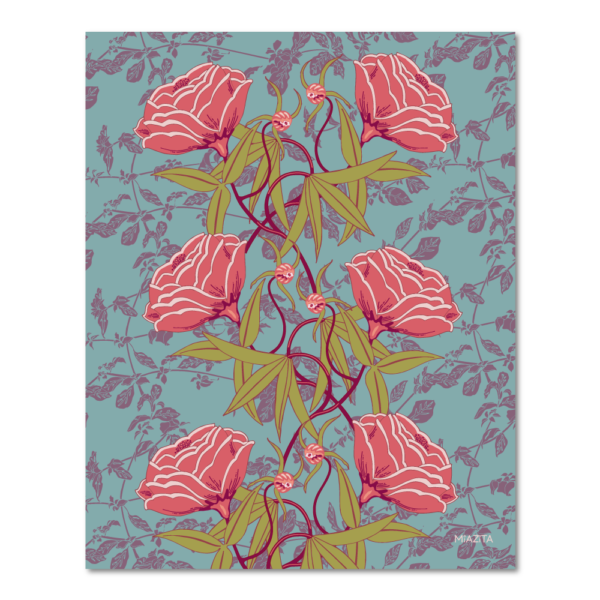 Peonies & Purple Lady - Fine Art Print