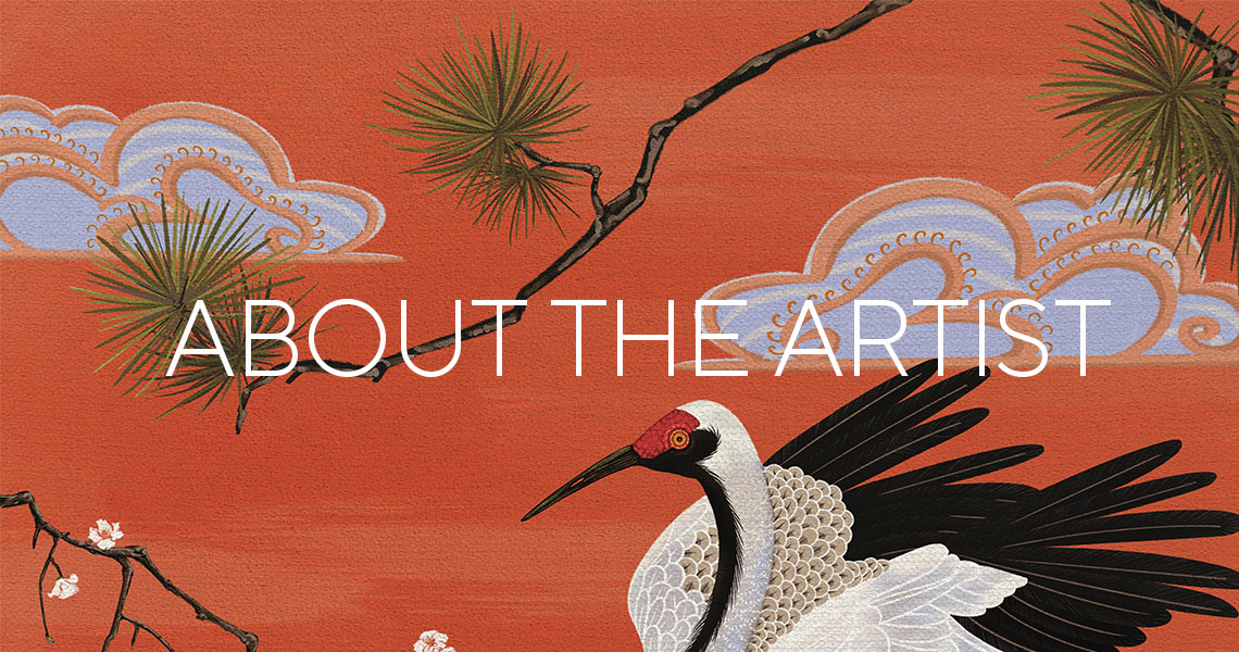 about the artist banner showing original artwork inspired by nature